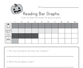 halloween reading worksheets for kindergarten bar graph worksheet colors