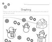 worksheet winter activities bar graph worksheet colors