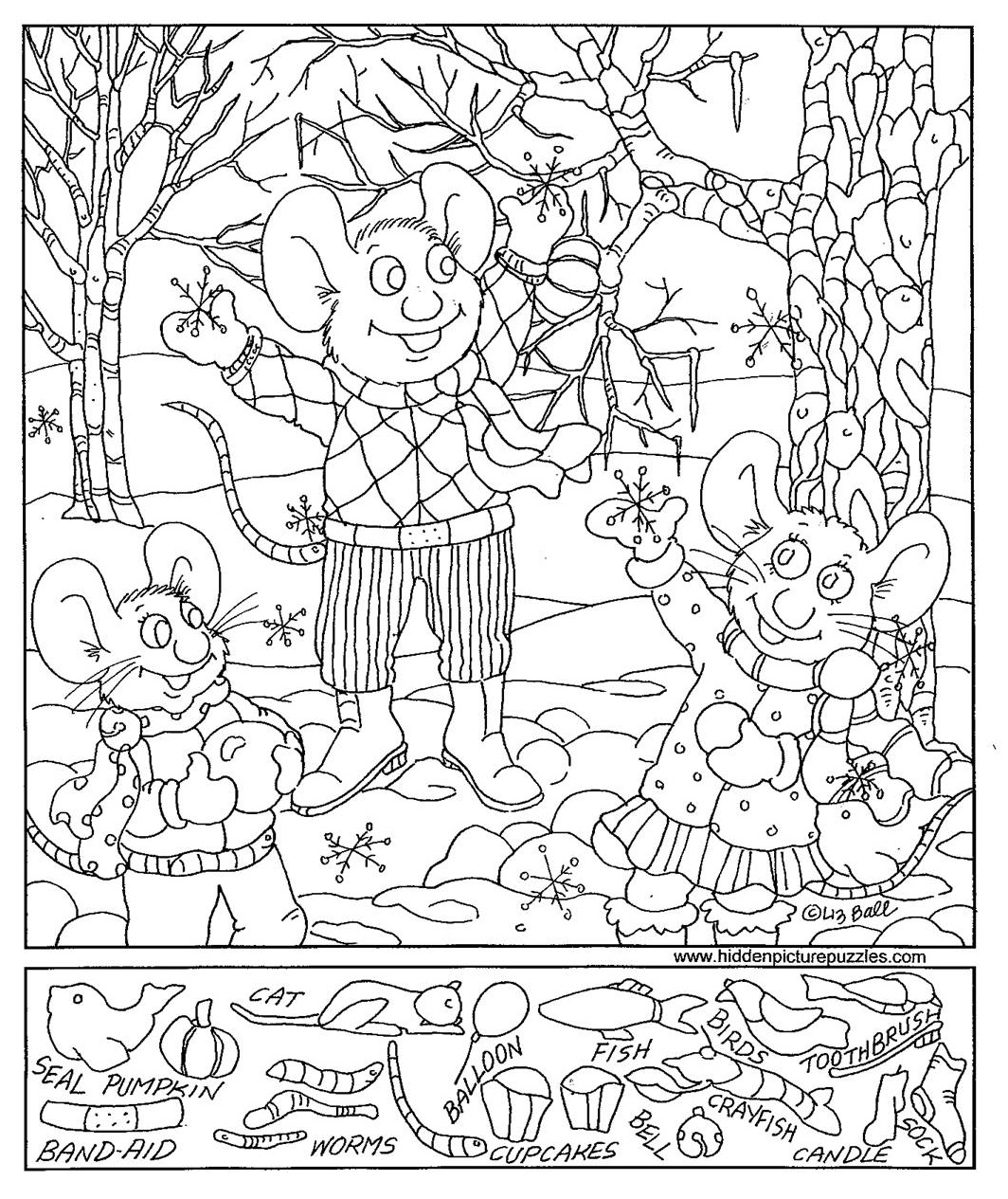 i spy christmas coloring pages - photo #41