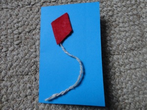 high flying kite birthday card