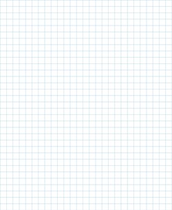 Graph Paper With Ledger Page Size, Light Blue Line Color, 3 Lines Per Inch