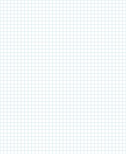 Graph Paper With Ledger Page Size, Light Blue Line Color, 4 Lines Per Inch