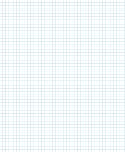 Graph Paper With Ledger Page Size, Light Blue Line Color, 5 Lines Per Inch