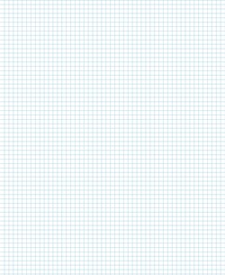 Graph Paper With Legal Page Size, Light Blue Line Color, 6 Lines Per Inch