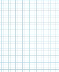 Graph Paper With Letter Page Size, Light Blue Line Color, Heavy Index Line, 4 Lines Per Inch