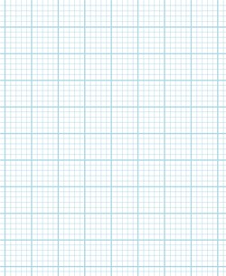 Graph Paper With Letter Page Size, Light Blue Line Color, Heavy Index Line, 5 Lines Per Inch