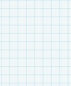 Graph Paper With Letter Page Size, Light Blue Line Color, Heavy Index Line, 6 Lines Per Inch