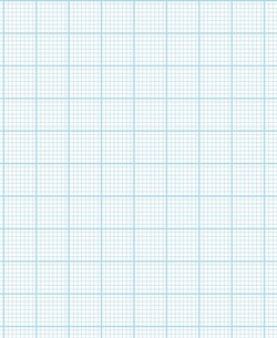 Graph Paper With Letter Page Size, Light Blue Line Color, Heavy Index Line, 8 Lines Per Inch