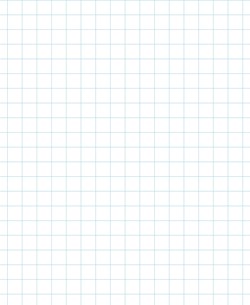 Graph Paper With Letter Page Size, Light Blue Line Color, 2 Lines Per Inch