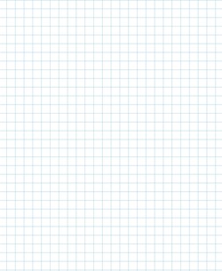 Graph Paper With Letter Page Size, Light Blue Line Color, 3 Lines Per Inch