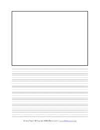 Elementary handwriting paper