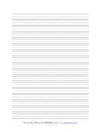 Free Printable Writing Paper - Stationary Primary Lines