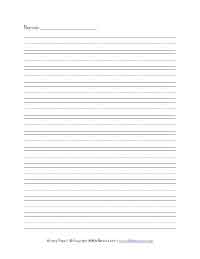 Free lined writing paper to print