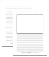 Handwriting Paper: Printable Lined Paper