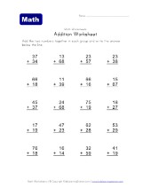 Addition Worksheets - With Carrying | All Kids Network