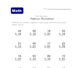 addition worksheet without carrying 1