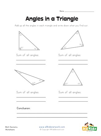 Introducing Angles in a Triangle