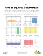 Simple Area Worksheet | All Kids Network