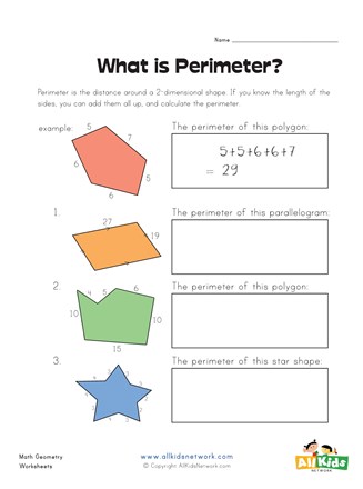 Perimeter Worksheet 2 | All Kids Network