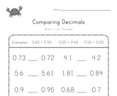 decimal worksheets all kids network