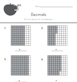Decimals Worksheet - Hundredths