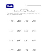 division worksheet 1 with remainders