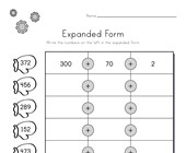 worksheet winter activities Winter Expanded Form Worksheet