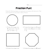 Fraction Fun Worksheet 1