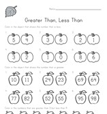 greater than less than picture comparison worksheet