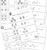 picture addition worksheets
