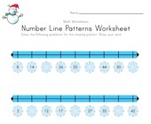 worksheet winter activities Winter Number Line Worksheet