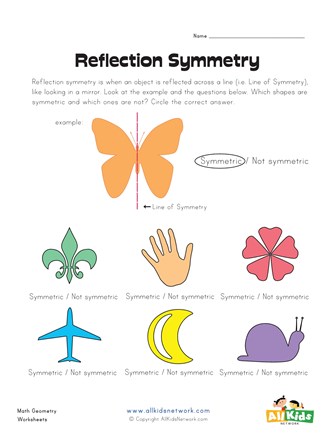 symmetry worksheet 1 all kids network