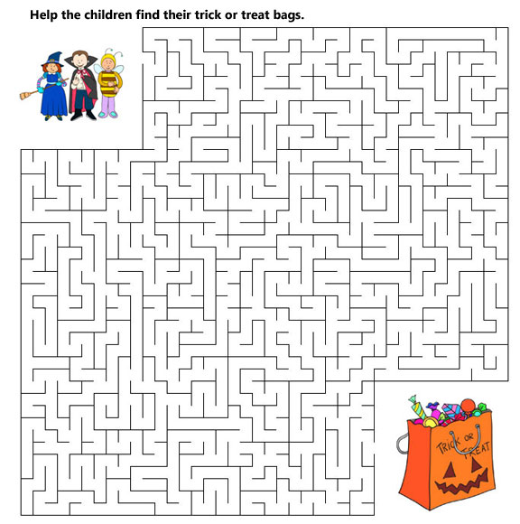 Hard Mazes Best Coloring Pages For Kids Hard Halloween Maze 