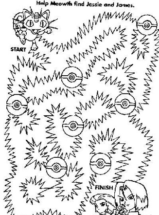 Easy Maze Pokemon Meowth