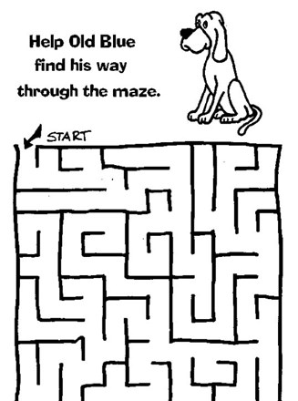 Dog Maze, Worksheet, Education.com