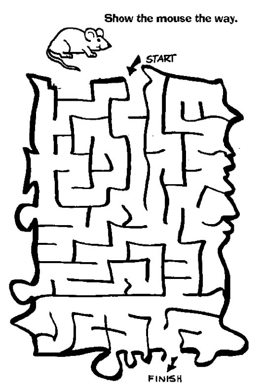 Printable Mazes With Tom And Jerry Maze Puzzles For Kids Activity 