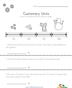 easy measurement height worksheet