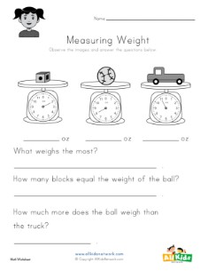 easy measurement height worksheet