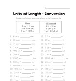 easy measurement height worksheet
