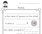 money worksheets beginners coin names worksheet