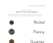 money worksheets beginners coin names color worksheet