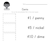 money worksheets beginners coin names worksheet