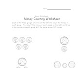 matching money amounts worksheet