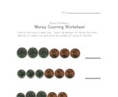 money worksheets beginners counting coin values worksheet