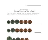 money worksheets beginners counting money values worksheet