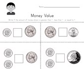 coin names worksheet