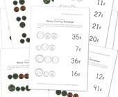 money worksheets beginners money matching worksheets
