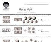 money worksheets beginners coin names worksheet