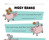 piggy bank worksheet