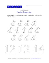 Kids Thanksgiving Number Worksheet - Count to Thirteen | All Kids Network